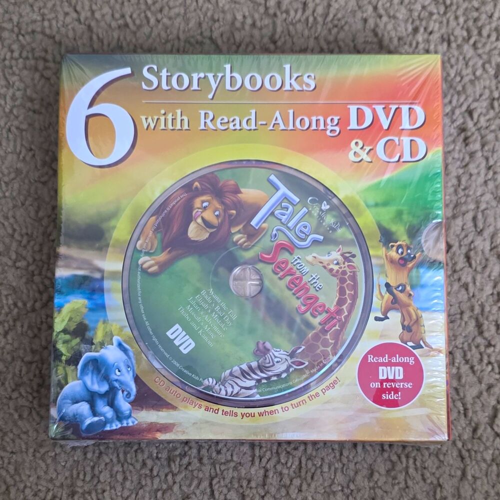 Tales from the Serengeti 6 Storybooks Read-Along DVD & CD Set